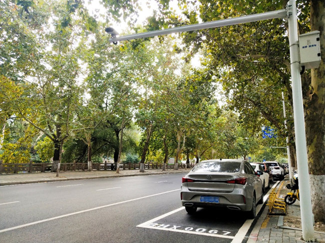 慧停車淄博沿河西路管理路段