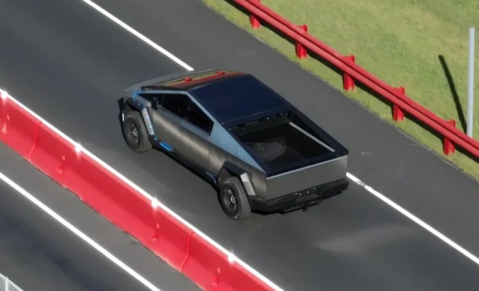 馬斯克的妥協:最新航拍視頻顯示Cybertruck已安裝超大雨刮器