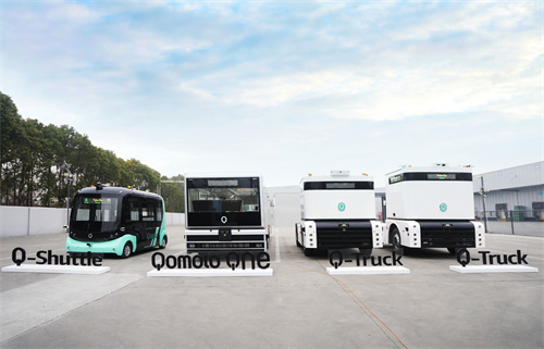 在西井科技測試場地的Qomolo 家族 (包含智能換電版Q-Truck) 在西井科技測試場地的Qomolo 家族 (包含智能換電版Q-Truck)