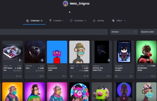 歌手林俊杰購買的NFT產品截圖 歌手林俊杰購買的NFT產品截圖