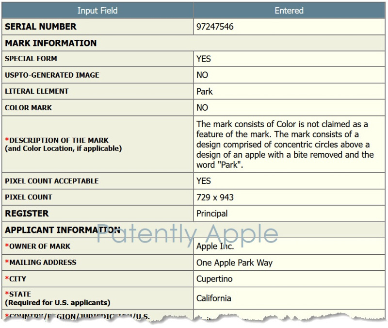 蘋果申請 Apple Park 圖形商標,還可通過 AR 方式參觀總部園區