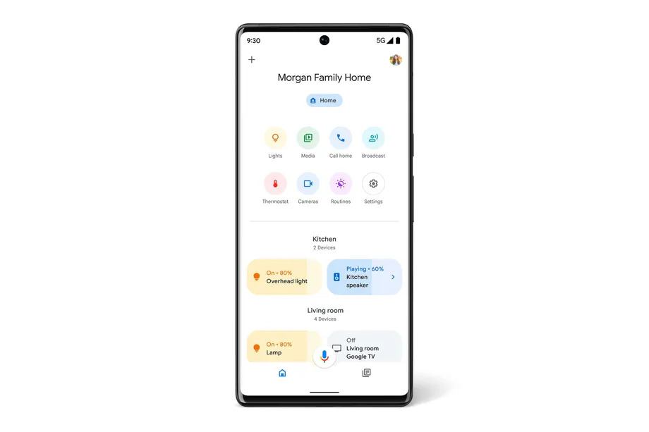 Google重新組織其智能家居應用 布局更簡潔