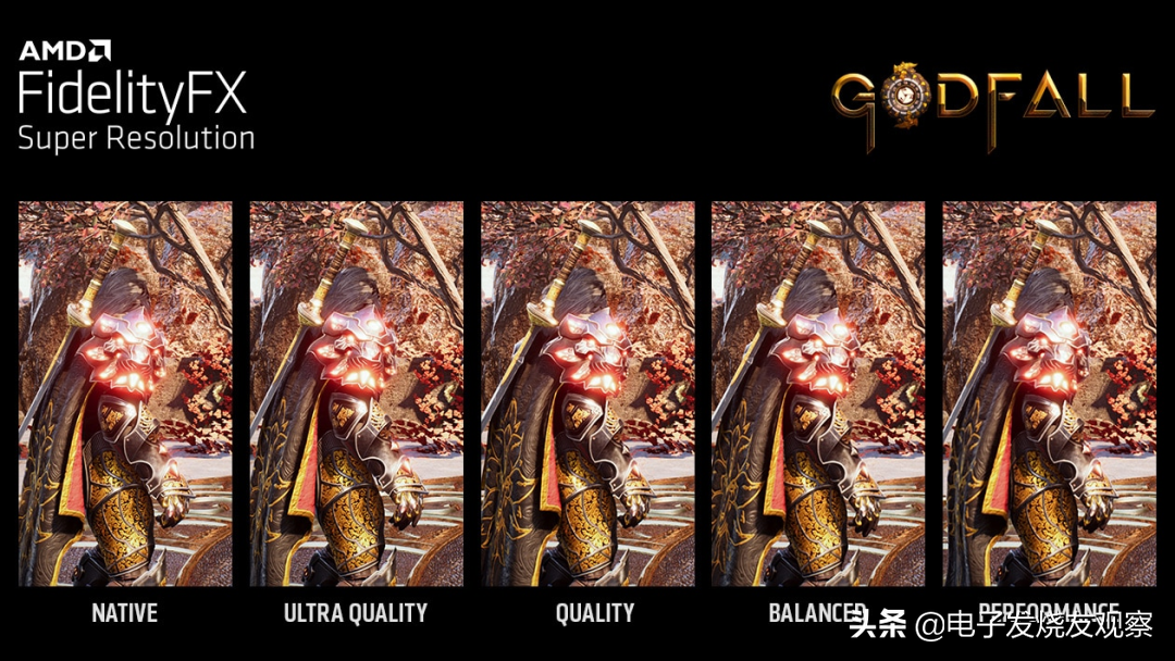FSR在四種模式下的表現 / AMD FSR在四種模式下的表現 / AMD