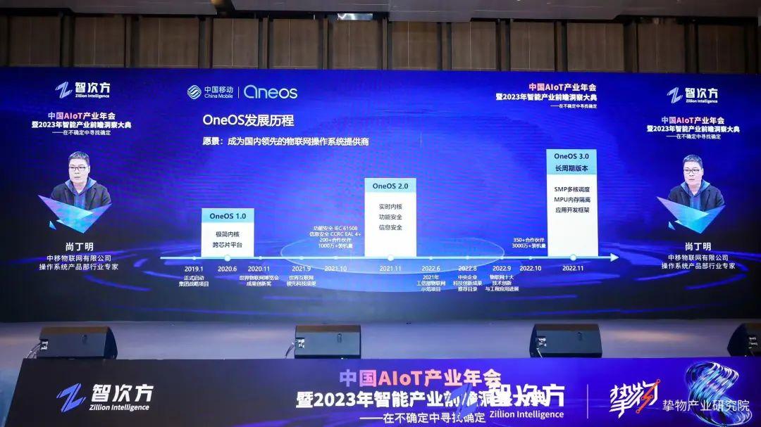 中移物聯網有限公司操作系統產品部行業專家尚丁明