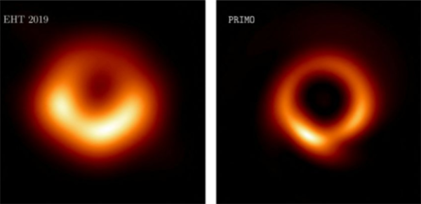 美國用AI為首張黑洞照片“美顏”:分辨率更高 美國用AI為首張黑洞照片“美顏”:分辨率更高