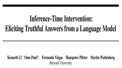 大模型老是胡說八道怎么辦？哈佛大學提出推理干預ITI技術有效緩解模型幻覺現象