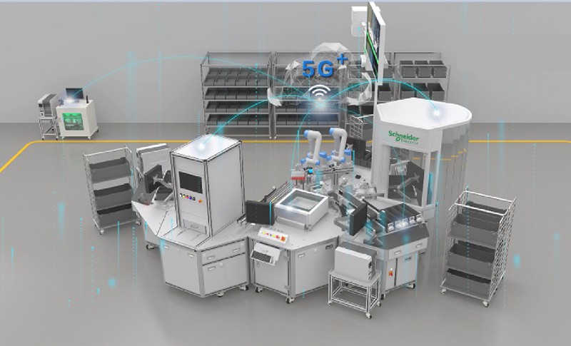 施耐德電氣無錫普洛菲斯電子有限公司“5G+開放自動化系統”柔性產線 施耐德電氣無錫普洛菲斯電子有限公司“5G+開放自動化系統”柔性產線