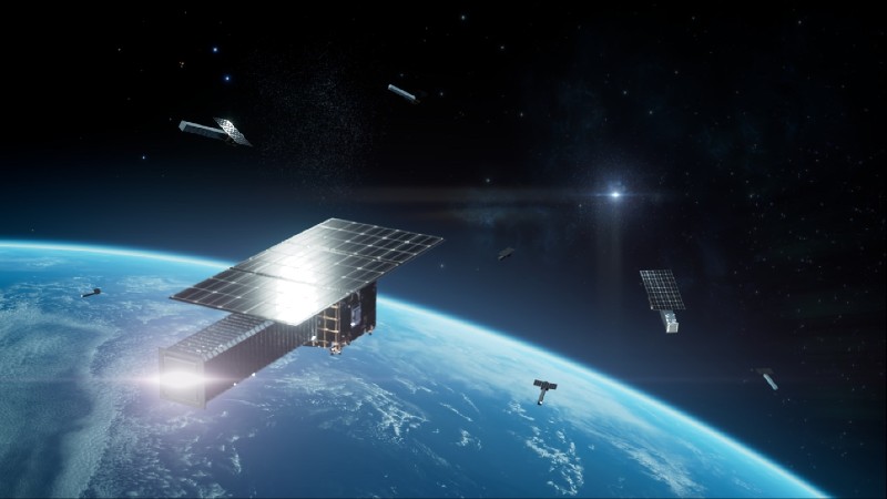 “全變源追蹤獵人星座”多顆衛星觀測概念示意圖